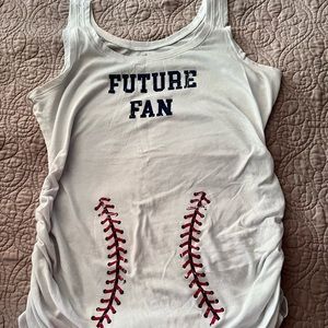 Maternity baseball tank